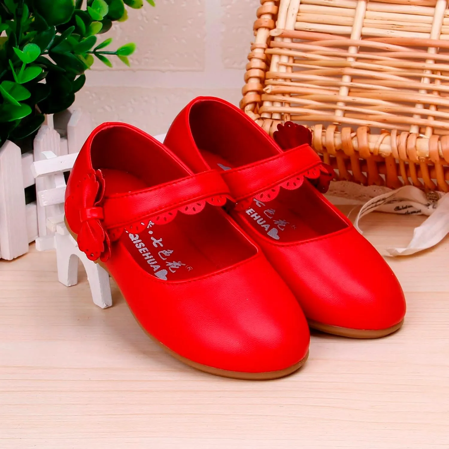 Baby Girls Dress Shoes Flower Girl Kids Mary Jane Ballet Flats Bow Wedding School Party Communion Shoes