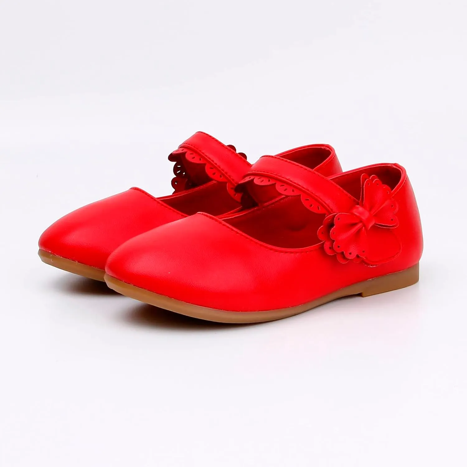 Baby Girls Dress Shoes Flower Girl Kids Mary Jane Ballet Flats Bow Wedding School Party Communion Shoes