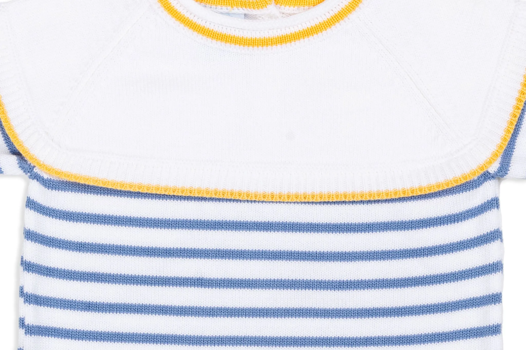 Blue White & Mango Knit Set
