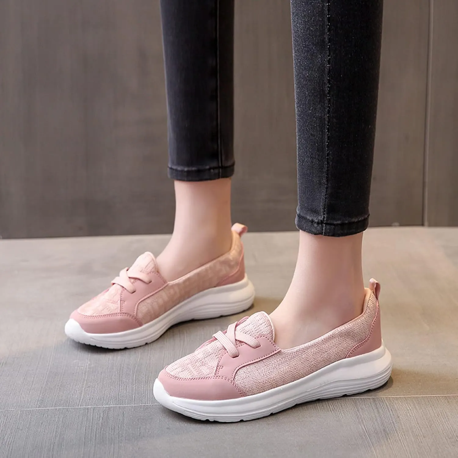 Cathalem Diabetic Shoes for Women, Orthopedic Women's Breathable Slip On Arch Support Non-Slip Shoes Slip on Sneakers Women
