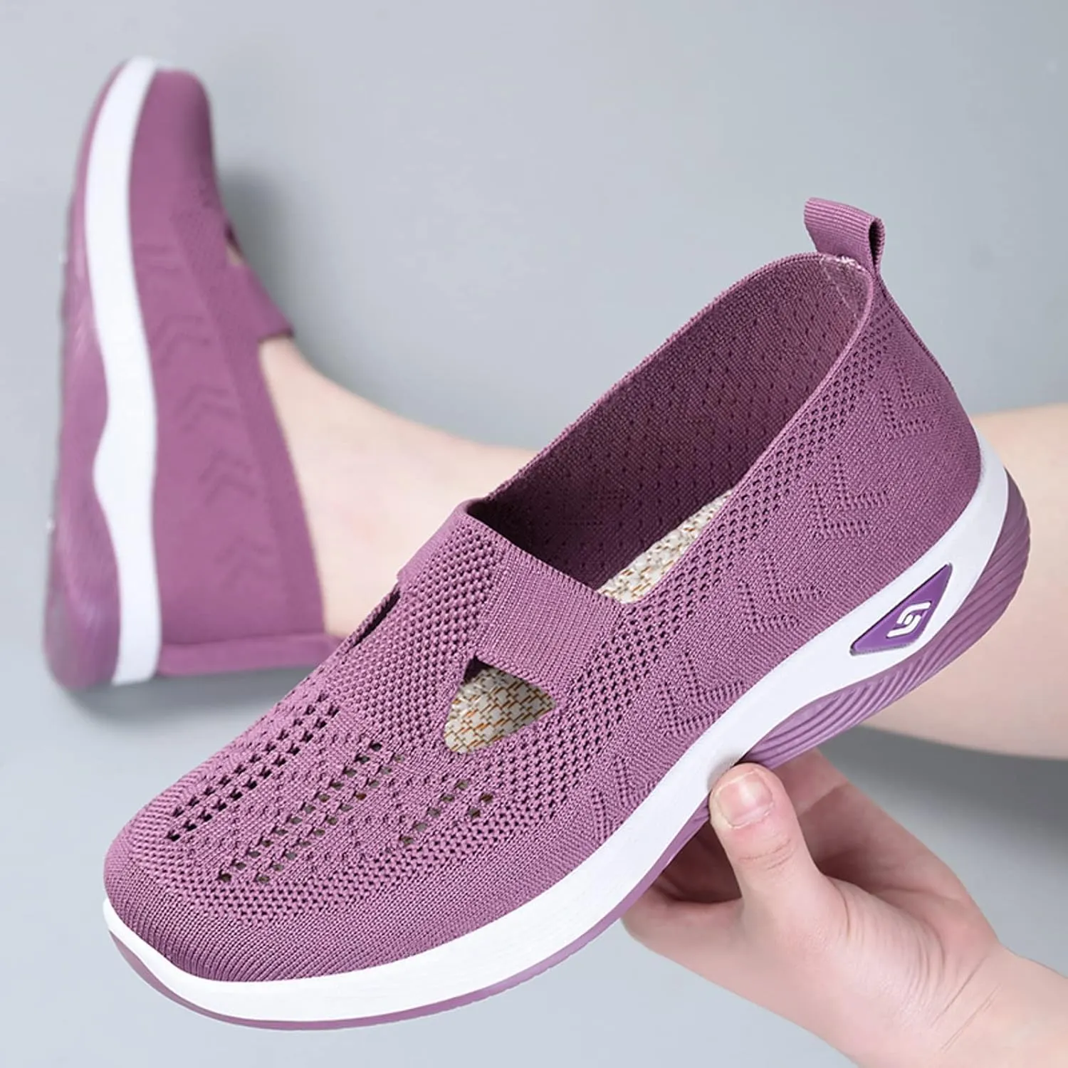 Cathalem Walking Shoes for Womenr Othopedic Breathable Soft Sole Shoes Outdoor Comfort Casual Fashion Sneakers