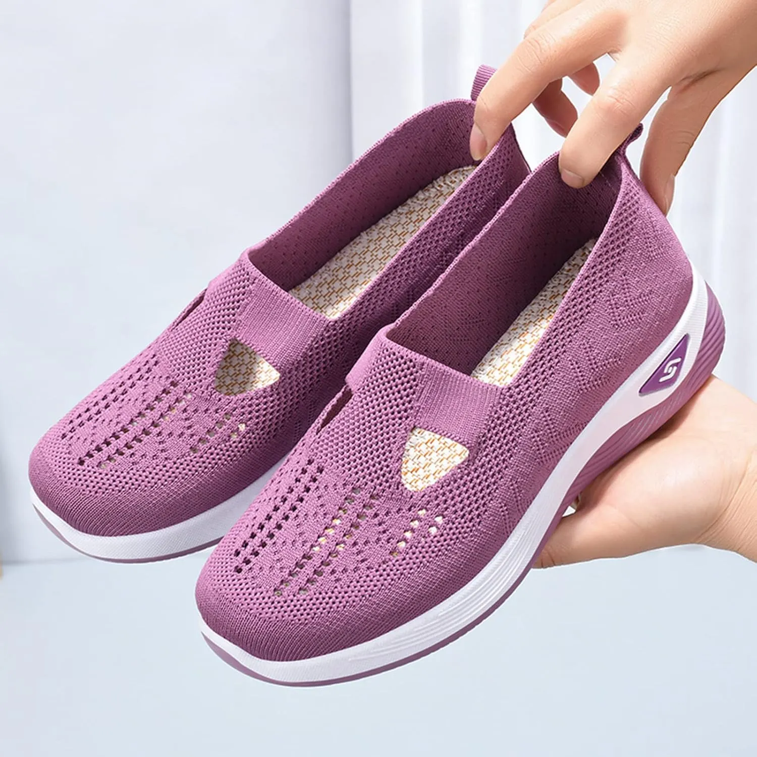 Cathalem Walking Shoes for Womenr Othopedic Breathable Soft Sole Shoes Outdoor Comfort Casual Fashion Sneakers