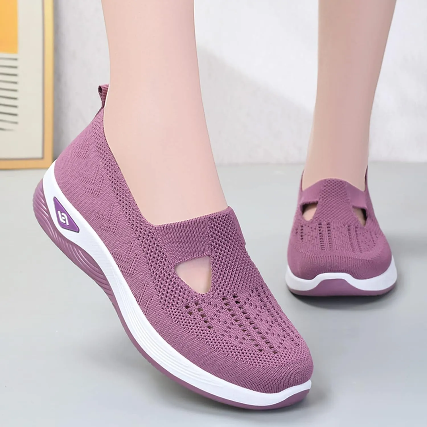 Cathalem Walking Shoes for Womenr Othopedic Breathable Soft Sole Shoes Outdoor Comfort Casual Fashion Sneakers