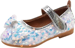 IWIHMIV Toddler Girls Mary Jane Dress Ballet Flat Shoes Soft Slip On Princess Wedding Party Casual Walking Shoes