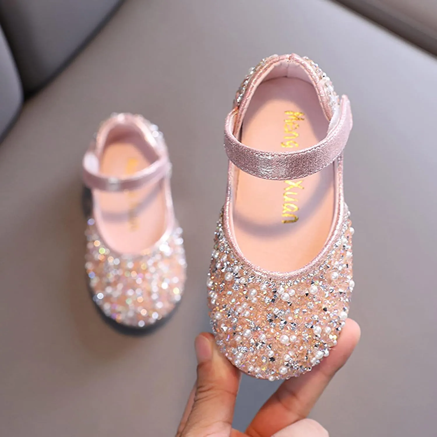 Little Girls Dress Shoes Toddler Dress Shoes Flower Girl Shoes for Weeding Toddler Ballet Flat Sweater Boot for Girls