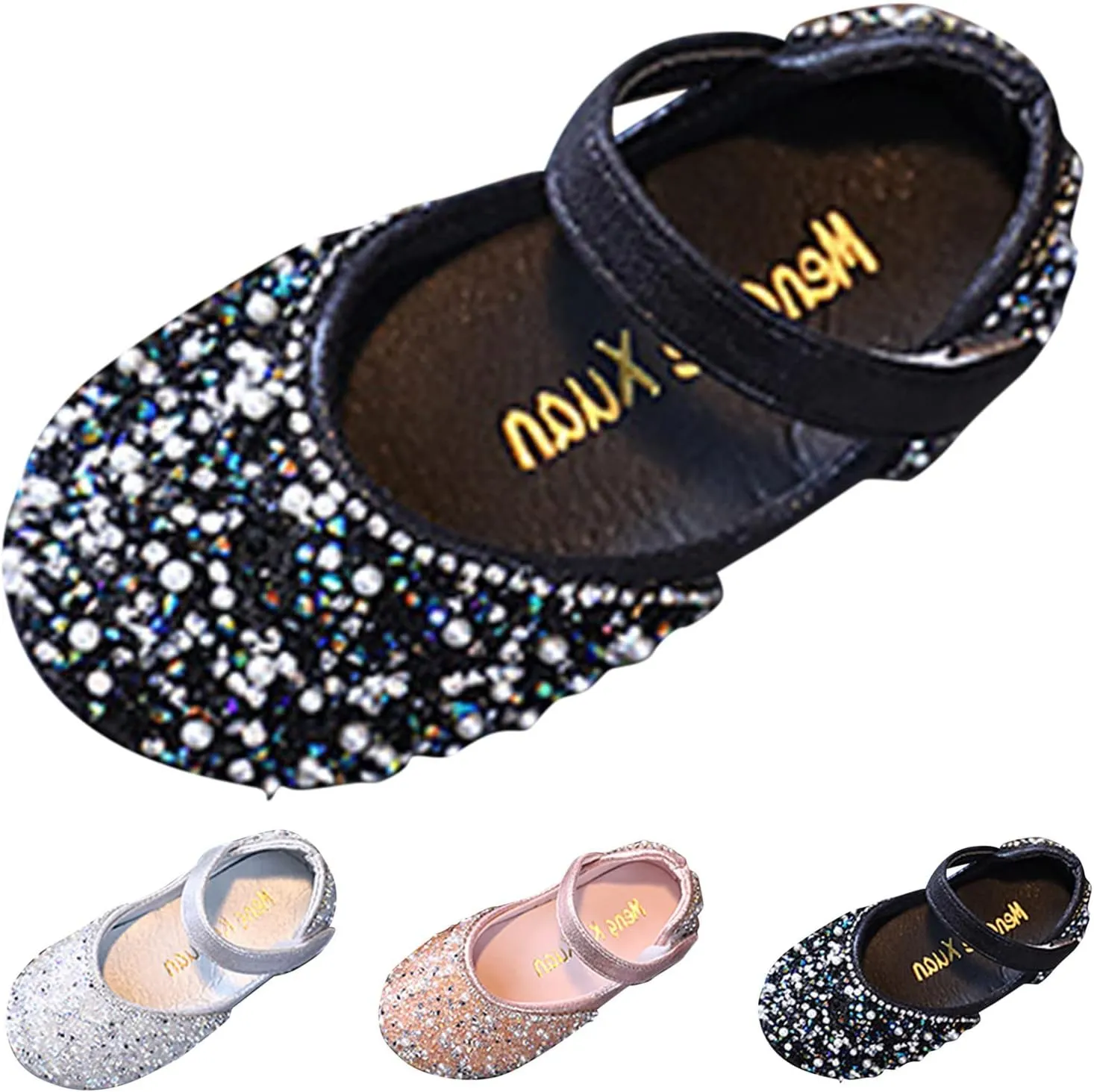 Little Girls Dress Shoes Toddler Dress Shoes Flower Girl Shoes for Weeding Toddler Ballet Flat Sweater Boot for Girls