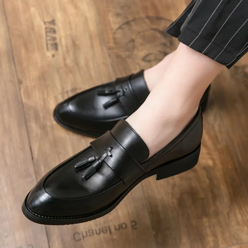 Men Casual Genuine Leather Slip On Loafers Causal Dress Boat Shoes Drive
