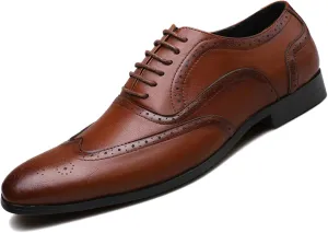 Men's Dress Shoes, Oxford Formal Business Lace Up, Men's Classic Brogues