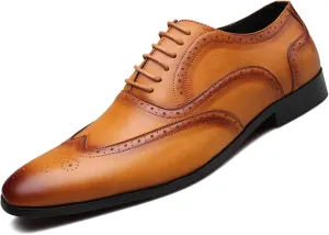 Men's Dress Shoes, Oxford Formal Business Lace Up, Men's Classic Brogues