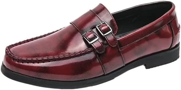 Mens Loafers Slip On Loafer Leather Casual Walking Shoes Comfortable for Work Office Dress Outdoor