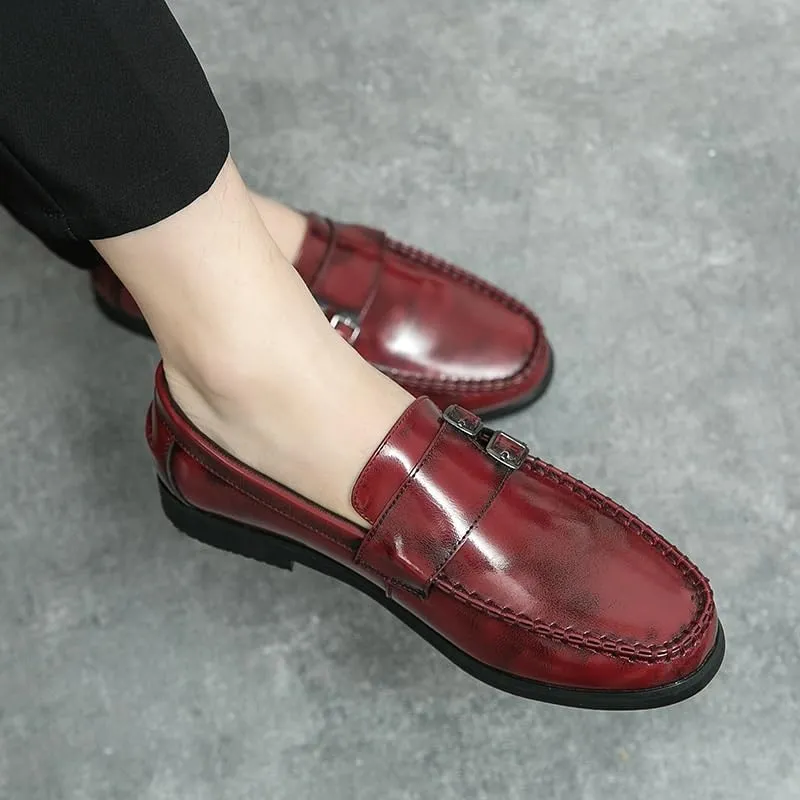 Mens Loafers Slip On Loafer Leather Casual Walking Shoes Comfortable for Work Office Dress Outdoor