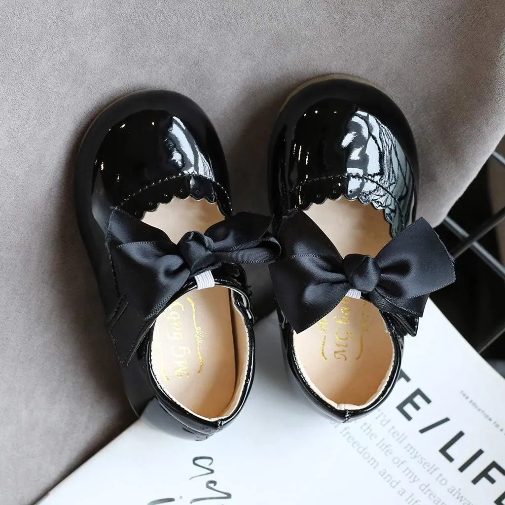 School Uniform Dress Shoes for Toddler Girls Mary Jane Flat Flower Girl Shoes Little Kid Ballet Shoes Church Shoes