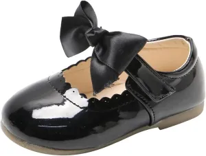 School Uniform Dress Shoes for Toddler Girls Mary Jane Flat Flower Girl Shoes Little Kid Ballet Shoes Church Shoes